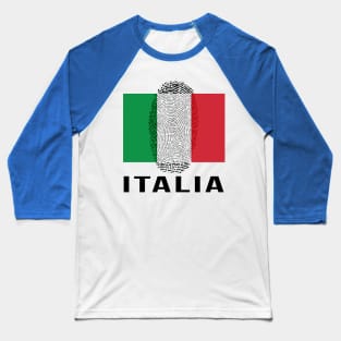 Italy Flag DNA Baseball T-Shirt